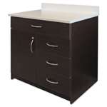 Alera Plus&trade; Hospitality Base Cabinet, Four Drawers/Door, 36w x 24d x 34h, Espresso/White # AAPBR103ES