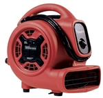 OmniDry Mini Air Mover AC085R red compact 3-speed carpet and structural dryer with GFCI