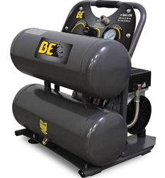 BE Pressure 4 Gallon Twin Tank Oiless Compressor # AC104