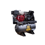 BE Pressure AC1330HEBG2S 30 gallon two-stage air compressor and generator combo for truck or trailer mounting