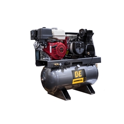 BE Pressure AC1330HEBG2S 30 gallon two-stage air compressor and generator combo for truck or trailer mounting
