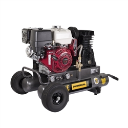 BE Pressure AC138HEB 8 Gallon Wheeled Gas Compressor