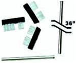 Hydro-Force Injectimate Grout Sealing Kit with 3-foot and 4-inch application tubes and brushes for sealing tile grout