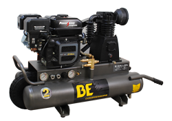 BE Pressure 8 Gallon Wheeled Gas Compressor # AC708RB