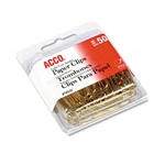 ACCO Paper Clips, Wire, Jumbo (1-3/4), Gold Tone, 50/B