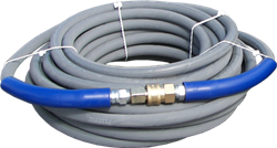 Pressure-Pro Pressure Washer Hose 3/8-inch x 50' w/ Quick Connect, Non-Marking Gray, Commercial Grade, Max Pressure: 4200 PSI, Max Temp: 250 degF