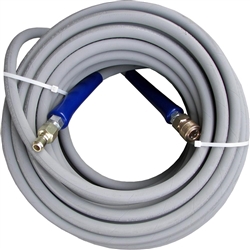 Pressure-Pro Pressure Washer Hose 3/8-inch x 100' w/ Quick Connect, Non-Marking Gray, Commercial Grade, Max Pressure: 4200 PSI, Max Temp: 250 degF