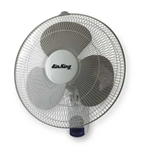 Air King 9046 16" Commercial Grade Oscillating Wall Mount Fan with Remote Control