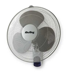 Air King 9046 16-inch Commercial Grade Oscillating Wall Mount Fan with Remote Control