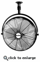 Air King Industrial Grade Ceiling Mount Fan 20 - 1/6 H