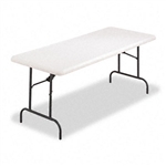 Alera Resin Folding Table, Rectangular, 500lb Capacity,