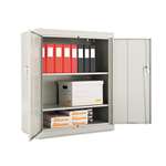 Alera&reg; Assembled 42" High Storage Cabinet, w/Adjustable Shelves, 36w x 18d, Light Gray # ALECM4218LG