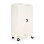 Alera&reg; Mobile Storage Cabinet, w/Adjustable Shelves 36w x 24d x 66h, Putty # ALECM6624PY