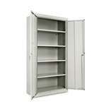 Alera&reg; Assembled 72" High Storage Cabinet, w/Adjustable Shelves, 36w x 18d, Light Gray # ALECM7218LG