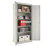 Alera&reg; Assembled 78" High Storage Cabinet, w/Adjustable Shelves, 36w x 18d, Light Gray # ALECM7818LG