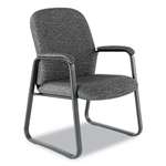 Alera&reg; Genaro Guest Chair, Graphite Fabric, Sled Base # ALEGE43FC40B