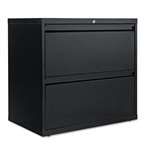 Alera&reg; Two-Drawer Lateral File Cabinet, 30w x 19-1/4d x 28-3/8h, Black # ALELF3029BL