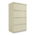 Alera&reg; Four-Drawer Lateral File Cabinet, 30w x 19-1/4d x 53-1/4h, Putty # ALELF3054PY