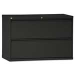 Alera&reg; Two-Drawer Lateral File Cabinet, 42w x 19-1/4d x 28-3/8h, Black # ALELF4229BL