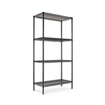 Alera Industrial Wire Shelving Starter Kit, 4 Shelves, 