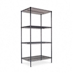 Alera Industrial Wire Shelving Starter Kit, 4 Shelves, 