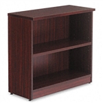 Alera Valencia Series Bookcase/Storage Cabinet, 2 Shelv