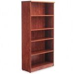 Alera Valencia Series Bookcase/Storage Cabinet, 5 Shelv