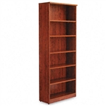 Alera Valencia Series Bookcase/Storage Cabinet, 6 Shelv