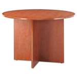 Alera&reg; Valencia Round Conference Table w/Legs, 29-1/2h x 42 dia., Medium Cherry # ALEVA7142MC