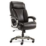 Alera&reg; Veon Series Executive High-Back Leather Chair, w/ Coil Spring Cushioning, Black # ALEVN4119