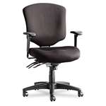 Alera&reg; Wrigley Pro Series Mid-Back Multifunction Chair w/Seat Glide, Black # ALEWP42SFB10B