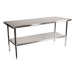 Alera&reg; Stainless Steel Table, 72 x 30 x 35, Silver # ALEXS7230