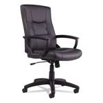 Alera&reg; YR Series Executive High-Back Swivel/Tilt Leather Chair, Black # ALEYR4119