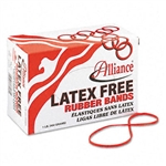 Alliance LaTEXFree Orange Rubber Bands, Size 117B, 1/8 