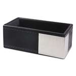 Artistic&reg; Architect Line Business Card Holder, Holds 50 2 x 3 1/2, Black/Silver # AOPART43001