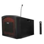 AmpliVox&reg; Pinnacle Tabletop Lectern, 26w x 23d x 20h, Mahogany # APLSW3240MH