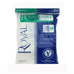 Royal Y Royal Y Paper Replacement Vacuum Bags For Upright Commercial Vacuum, 7 Pack, AR10140