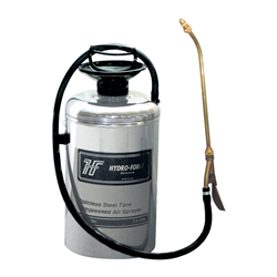 Hydro-Force AS21 2 gallon stainless steel pump sprayer with brass wand and fan jet for carpet chemicals
