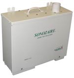 Sonozaire 330A ozone generator model AS35 / 55342, 125 W heavy-duty aluminum cabinet for restoration smoke and odor remediation