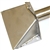 Hydro-Tek ATP75 12-inch wide stainless steel vacuum scupper head with 2-inch hose connection for water recovery