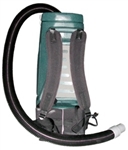 Hydro-Force AV52 lightweight 10 quart commercial backpack vacuum with tool kit for large-area cleaning