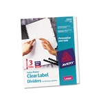 Avery Index Maker Clear Label Unpunched Divider, Three-