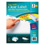 Avery Index Maker Clear Label Punched Dividers, Three-T
