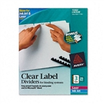 Avery Index Maker Clear Label Unpunched Divider, Three-