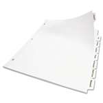 Avery&reg; Index Maker Clear Label Unpunched Divider, Five-Tab, Letter, White, 50 Sets # AVE11556