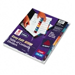 Avery Ready Index Easy Edit Contents Dividers, Title 1-