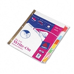 Avery Write-On Index Dividers, Erasable Laminated Multi