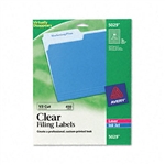 Avery Self-Adhesive Filing Labels, 1/3 Cut, 3-7/16 x 2/