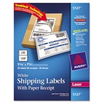 Avery Shipping Labels with Paper Receipt, 5 1/2 x 8 1/2