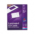 Avery Laminated Laser/Inkjet ID Cards, 2 x 3 1/4, 30 Ca